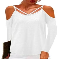 Corashan Uskršnja odjeća žena modna halter ispis majica bez rukava casual off off gnee bluza