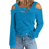 Ženska zimska pulover sa visokim vratom Duks sa visokim vratom Dukseri za žene za žene pulover džemper