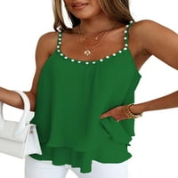 Hanas ženska ljetna labava majica prugaste tunike gradijentna boja Osnovni ispisani elasticirani ekran
