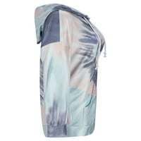 Hirigin ženska ležerna odjeća tropsko tisak dugih rukava dolje majica i viška šarka za hlače