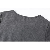 Apepal ženska majica kratkih rukava žensku casual casual crew-vrat Halloween Print majica crna 2xl