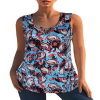 Ženska elegantna bluza s ramena Bubble rukav ljetni jesenski modni tisak Vrh