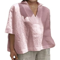 Novi dolasci majice s dugim rukavima za žene čišćenje casual pulover Žene vrhovi cvjetni posadni vrat