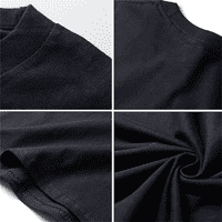 Žene Ležerne prilike za ispis kratkih rukava Labava majica Bluza Black XL