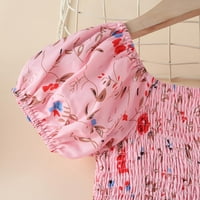 SunhillsGrace majice za žene casual okrugli vrat krajolik Tie-dye s dugim rukavima cvjetna print majica