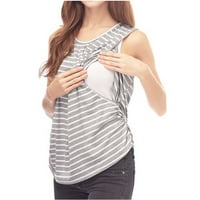 Prevelike majice za žene Ležerne prilike labave posteljine Soild Dugme dugačak bluza Ljetni vrhovi za
