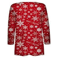 AFUNBABY Usklađivanje porodične pidžame postavlja božićne vrhove dugih rukava s plaičnim hlačama Božićne