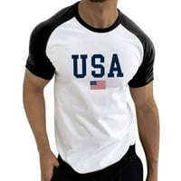 Žene 4. srpnja Majica Ženska američka košulja zastava Stars Striped casual crewneck majice kratkih rukava