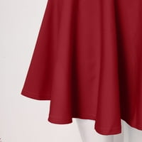 Miayilima Maxi haljine za žene dame casual boho cvjetni print okrugli izrez dugih rukava maxi haljina