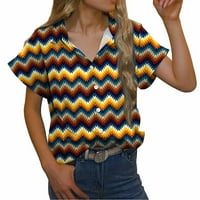 Ženske košulje okrugle vrat Cat Print dugih rukava tiskana redovita bluza