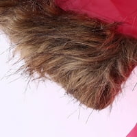 Ženski V- izrez izduženi rekreativni kratki rukav ležerne pune boje, vruće ružičaste, s