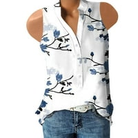 XYSAQA T majice Žene Ljetne casual majice posada kratkih rukava s kratkim rukavima labava comfy bluza