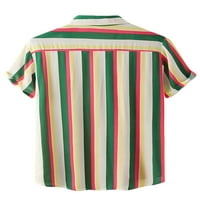 WRCNOTE DAMIES Ljeto vrhovi Crew Crt Majica Striped majica Holiday Modna blusa Tunika Kratki rukav Pulover