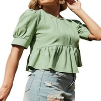 JFYI ženske bluze v izrez vrećicu plus veličine sa ramena casual top za svakodnevno trošenje