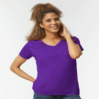 Amousa ženska modna polovina rukava okrugla izređala puna boja labava majica