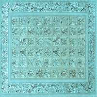 Ahgly Company Zatvoreni pravokutnik Perzijsko svijetlo Plava tradicionalna prostirke, 8 '12 '