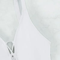 WHLBF Ženska haljina za čišćenje ispod $ ljetno vrijeme V-izrez Linija cvjetna tiskana Ležerna haljina
