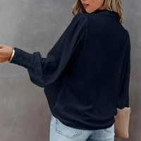 Beiwei Dame košulje dugih rukava jakna rever za bluze za vrat Labava majica Ženska odjeća Cardigan Otvoreno
