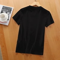 Seksi plesne majice okreću nakloni na vrhu bluza za vrat Redovna fit tunika majica formalni ZMC 44 5xl
