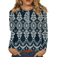 HHEI_K muške grafičke i vezene modne majice i jesenje dugih rukava tiskani pulover dukserice Kompresijske