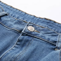 Pejock Ženske joggers hlače visoke strukske pantalone za crteže natkrivene kafe casual solidni džepovi