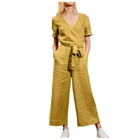 Ženske haljine Ljeto bez rukava Cami Print Party Maxi V izrez sa džepovima Ležerna haljina