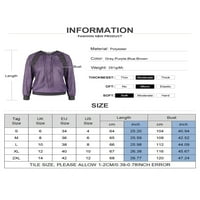 Hanas vrhovi za žene personalizirani tisak kratkih rukava V-izrez V-izrez Radne majice Light Purple