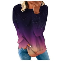 ROVGA ženske majice leptir print pulover sa zatvaračem na vrat kratkih rukava majica T majica za žene