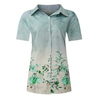 Lopecy-Sta bluze za žene Dressy Ležerne prilike za rođendan Ženski vintage okrugli vrat Štampani uzorak