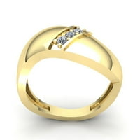 2.0ct smaragdni rez žuti moissine 18k bijeli zlatni godišnjički angažman prsten veličine 8.25