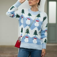 Scyoekwg Womens Christmas Sweatshirts Long Sleeve Shirts for Women Loose Graphic Tees Fall Womens Tops