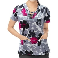 Ljetni vrhovi rezervoara za žene V izreznim pamučnim majicama bez rukava Split casual labavo comfy bluzes